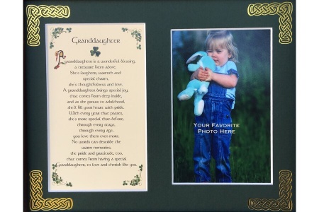 Granddaughter - 8x10 Matted Photo Verse