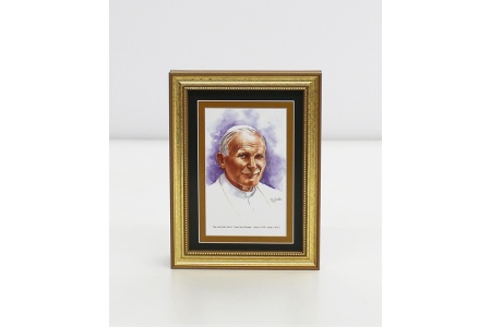 Religious/pope-saint-john-paul-ii-framed-watercolor-print-5x7