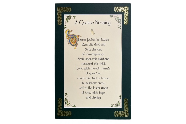 A Godson Blessing - 8x10 Matted