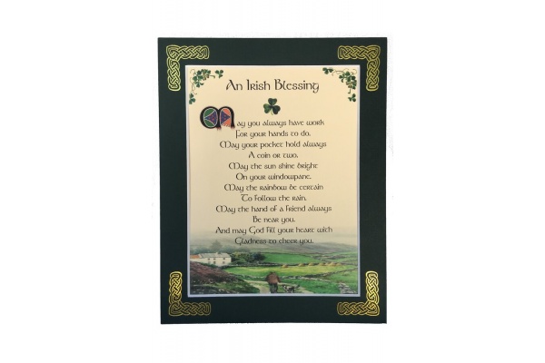 An Irish blessing - May you always have work - 8x10 Matted