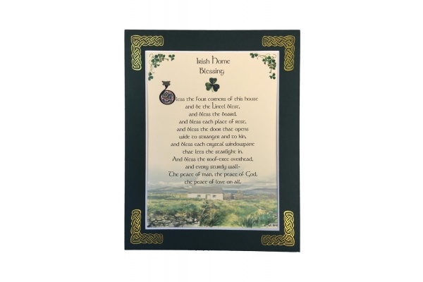 Irish House Blessing - Bless the four corners of this house - 8x10 Matted