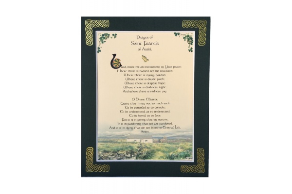 Prayer of St Frances of Assisi - 8x10 Matted