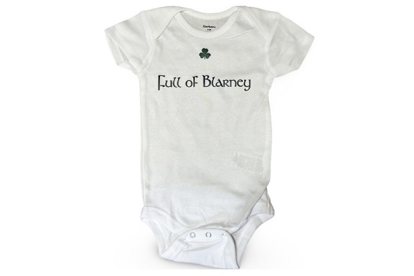 Full of Blarney Baby Onesie - White