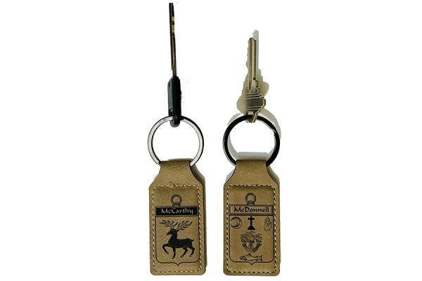 Coat of Arms Leatherette Keychains