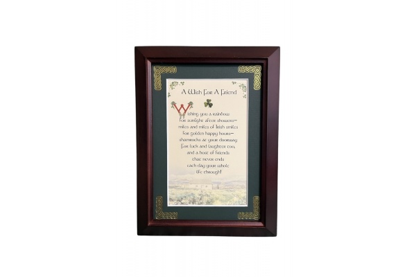 A Wish For A Friend - 5x7 Framed Blessing