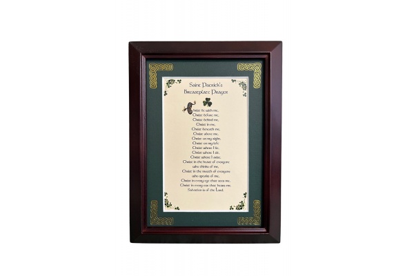Saint Patrick's Breast Plate Prayer - 5x7 Framed