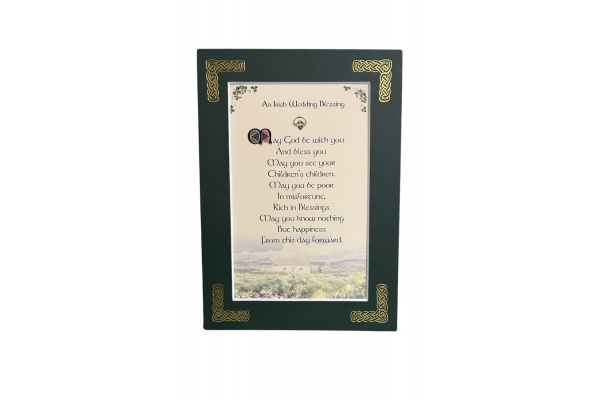 An Irish Wedding Blessing - May God be with you - 5x7 Matted 