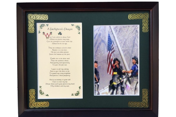 /Irish-Blessings/8x10-Framed-Photo-Verse/A-Firefighters-Prayer--Ending-in---My-children-and-my-wife