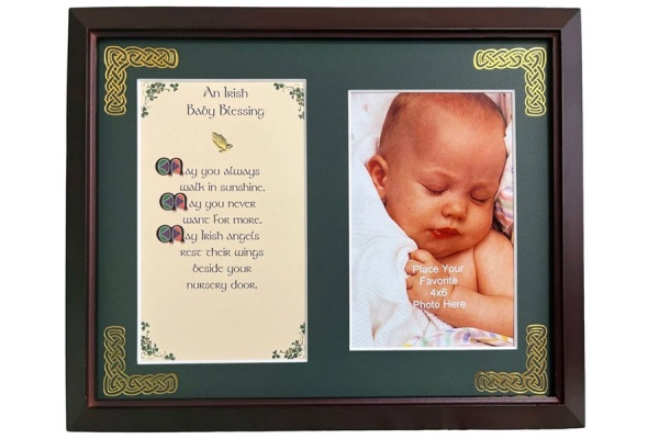 An Irish Baby Blessing - May you always walk in sunshine - 8x10 Photo Blessing
