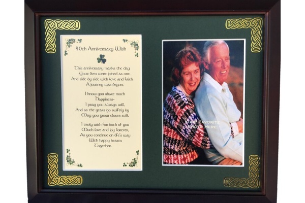 /Irish-Blessings/8x10-Framed-Photo-Verse/Anniversary---40th-Anniversary-Wish