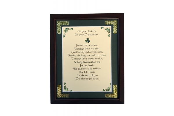 /Irish-Blessings/8x10-Framed/Congratulations-On-Your-Engagement
