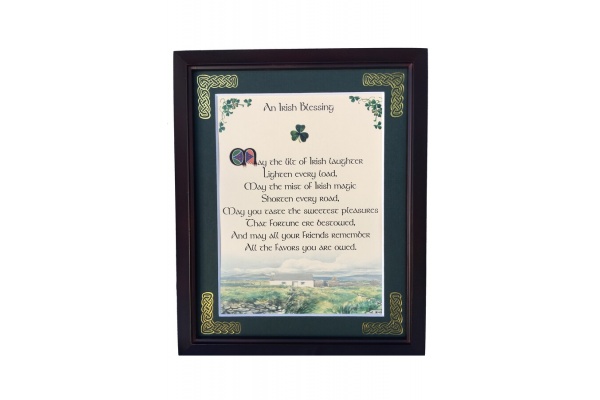 /Irish-Blessings/8x10-Framed/Irish-Blessing---May-The-Lilt-of-Irish-Laughter
