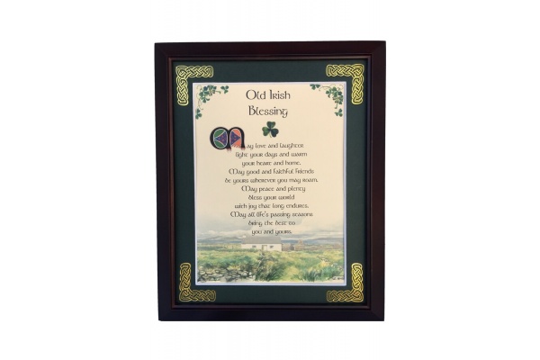 /Irish-Blessings/8x10-Framed/Old-Irish-Blessing---May-Love-and-Laughter