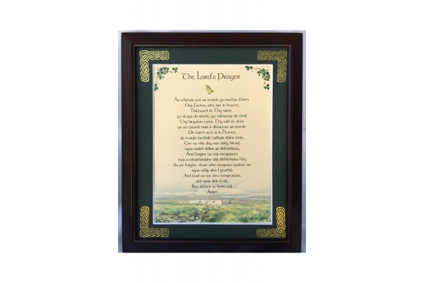 /Irish-Blessings/8x10-Framed/The-Lords-Prayer-in-Gaelic