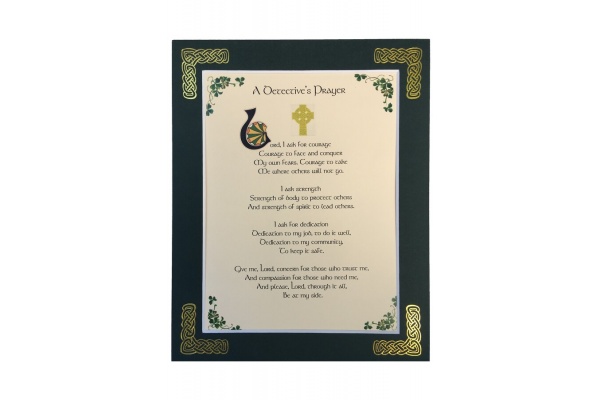 A Detective's Prayer - 8x10 Matted