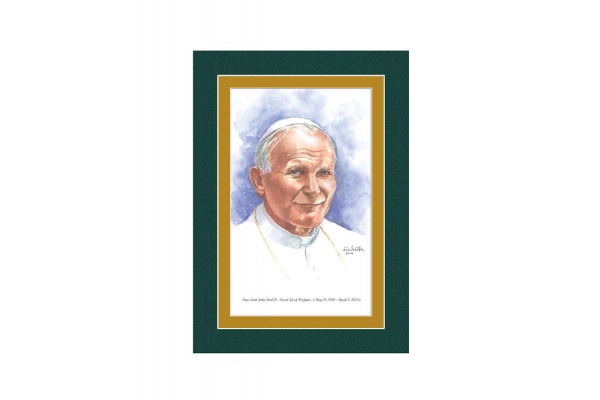 Religious/pope-saint-john-ii-watercolor-print-5x7