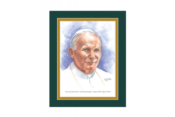 Religious/pope-saint-john-ii-watercolor-print-8x10