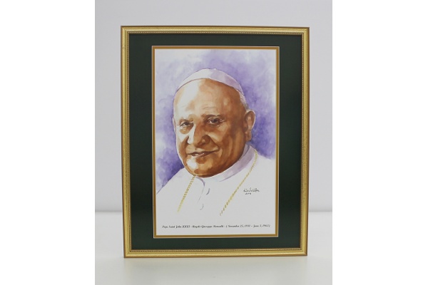 Religious/pope-saint-john-xxiii--framed-watercolor-print-16x20