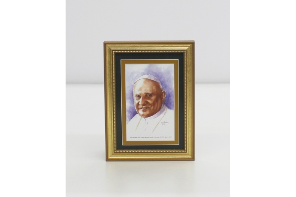Religious/pope-saint-john-xxiii-framed-watercolor-print-5x7