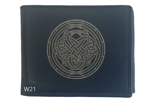 Celtic Snakes Wallet - Black